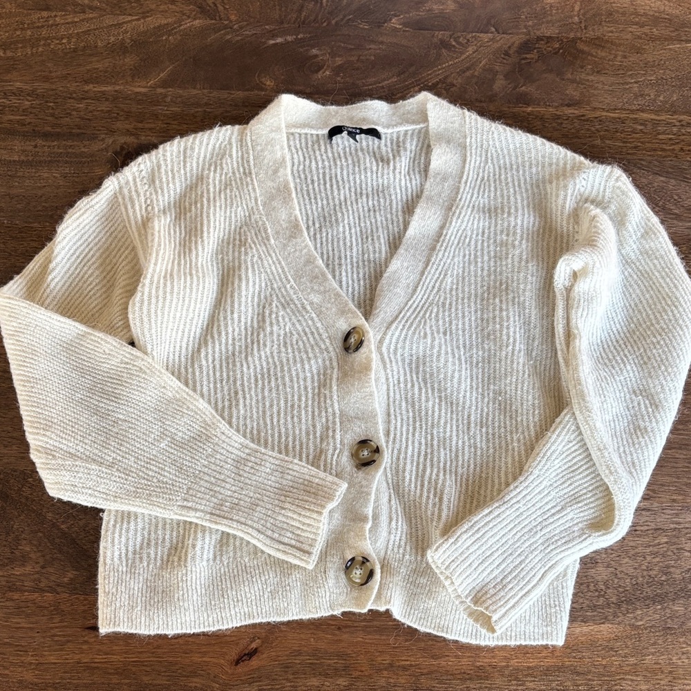 Quince Cream Knit Cardigan